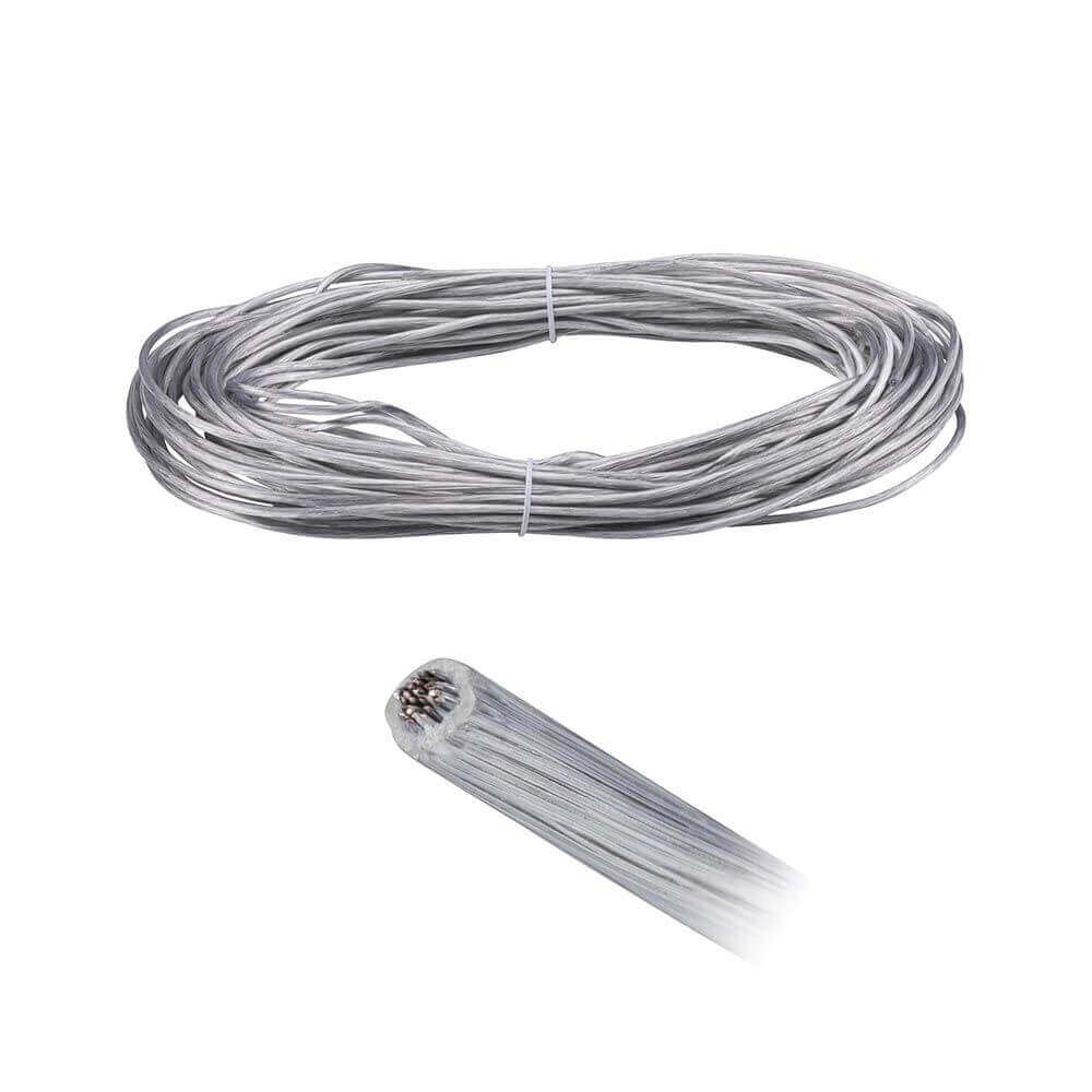 Spannseil 20m transparent 2,5mm² für individuelle Seilsysteme, inklusive Montageanleitung.