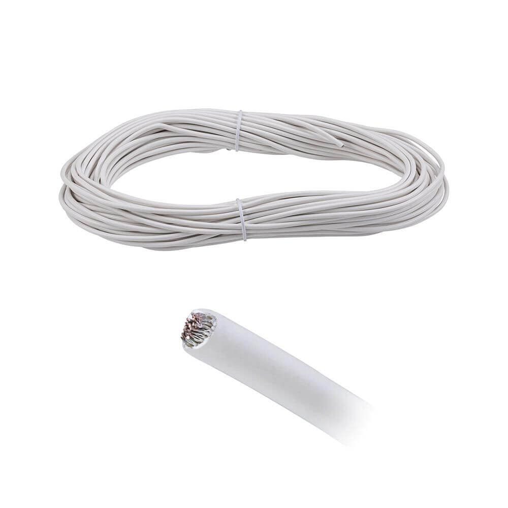 CorDuo 20m Spannseil 2,5mm² für Seilsystem Weiß - isoliertes Spannseil in Weiß, 20m länge.