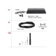 CorDuo Seilsystem Basis-Set Schwarz-Matt Zubehör: Netzteil, Seil und Montageelemente.