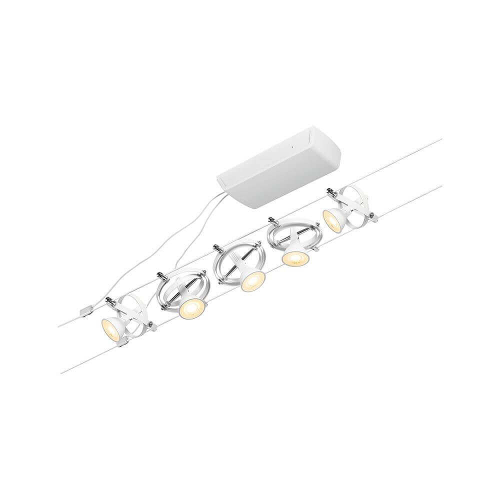 CorDuo Seilsystem Cardan Basis-Set Weiß-Matt, Chrom
