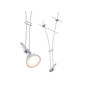 CorDuo Seilsystem Comet Einzelspot Chrom-Matt für flexible Wand- und Deckenmontage