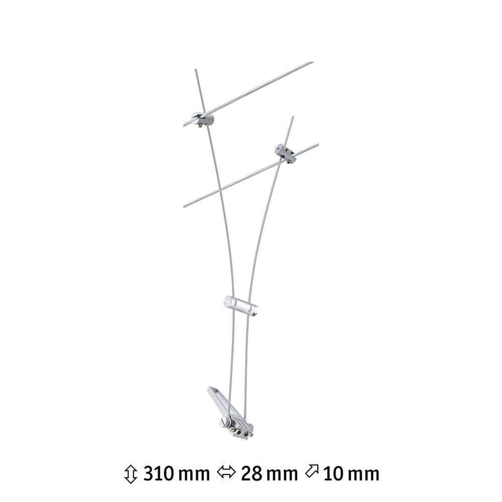 CorDuo Seilsystem Comet Einzelspot Chrom-Matt