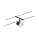 CorDuo Seilsystem 5-flammig Cone Basis-Set Schwarz, Chrom