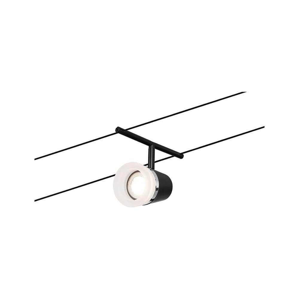 CorDuo Seilsystem 5-flammig Cone Basis-Set Schwarz, Chrom