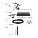 CorDuo Seilsystem 5-flammig Cone Basis-Set Schwarz, Chrom