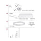 CorDuo Seilsystem Cone Basis-Set Weiß-Matt, Chrom - Set mit 5 Spots, Trafo, Kabel und Montagezubehör