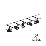 CorDuo Seilsystem Cup Basis-Set Schwarz-Matt, Chrom