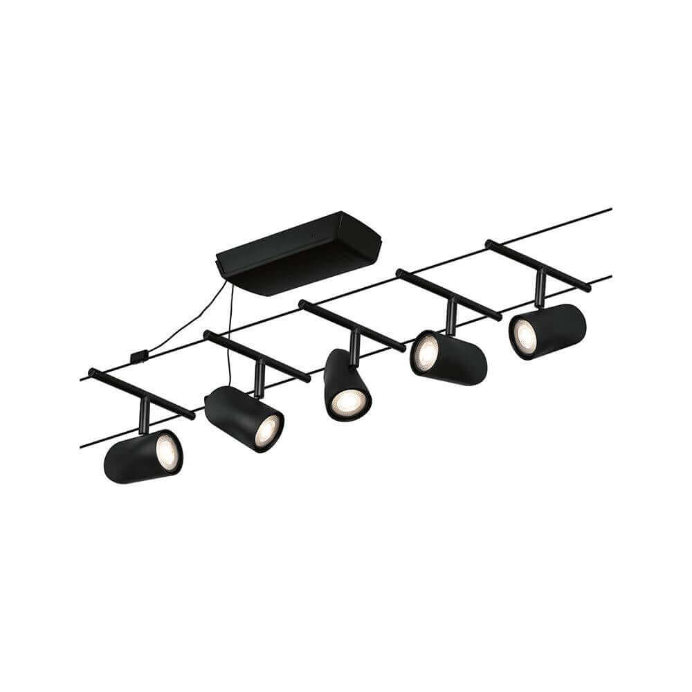 CorDuo Seilsystem Cup Basis-Set Schwarz-Matt, Chrom