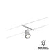 CorDuo Seilsystem Cup Einzelspot Chrom-Matt Einzelspot an Seilsystem, wand- oder deckenmontierbar, Chrom matt, flexible Lichtführung