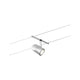 CorDuo Seilsystem Cup Einzelspot Chrom-Matt auf Seilsystem, einzeln spotlight, Wand- oder Deckenmontage, mattes Chromfinish