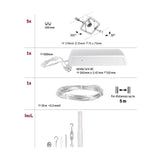 CorDuo cable system Mac II basic set chrome matt