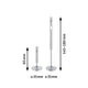 CorDuo kabelsystem monteringssæt vægtilslutning mat krom med mål på 65 mm og 145-180 mm.
