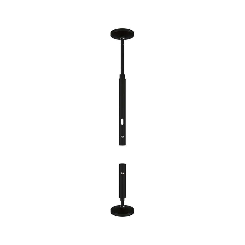 CorDuo Seilsystem Montageset Wandanschluss Schwarz-Matt
