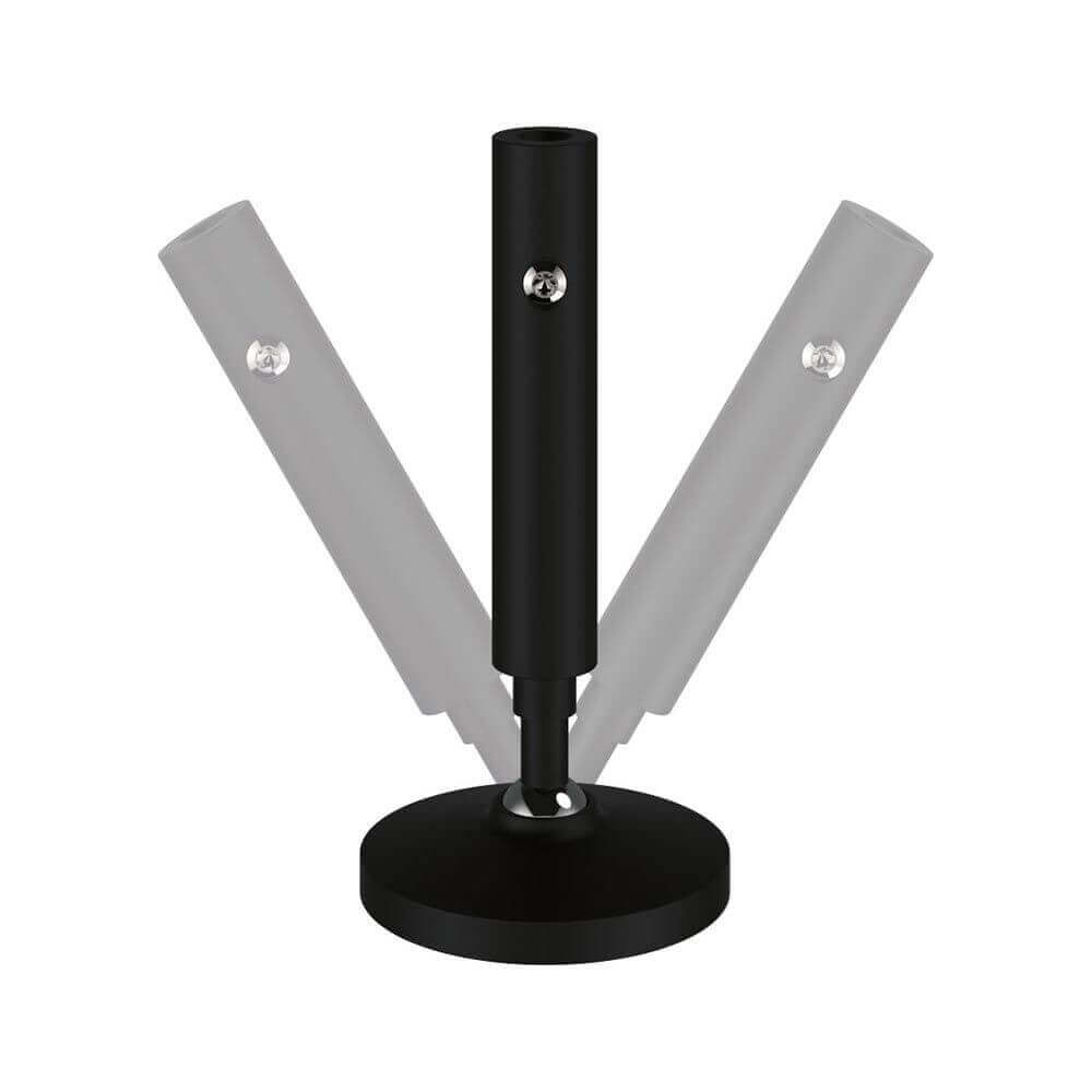CorDuo Seilsystem Montageset Wandanschluss Schwarz-Matt