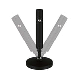 CorDuo Seilsystem Montageset Wandanschluss Schwarz-Matt