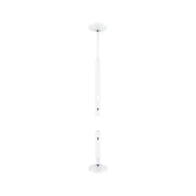 CorDuo Seilsystem Montageset Wandanschluss Weiß-Matt für weiße Halogen 12Volt-Seilsysteme mit Kugelgelenk bis 30°