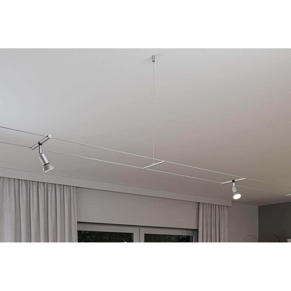 CorDuo Seilsystem Montageset Zwischenabhängung 1m Chrom-Matt
