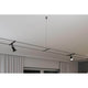CorDuo kabelsystem monteringssæt mellemophæng 1m sort mat i en moderne stue.