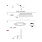 CorDuo Seilsystem Salt Basis-Set Weiß-Matt, Chrom