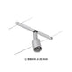 CorDuo Seilsystem Salt Einzelspot Chrom-Matt an einem Seil montiert, ideal für flexible Lichtinstallationen.
