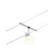CorDuo Seilsystem Sheela Einzelspot Chrom-Matt - moderner Einzelspot an Seilsystem, wand- oder deckenmontierbar, Chrom matt