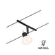 CorDuo Seilsystem Sheela Einzelspot Schwarz-Matt, Chrom