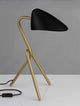 Cork Tischleuchte Schwarz, Gold mit modernem Design aus Acryl und Aluminium, ideal für jedes Zimmer.
