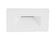 Cove LED Außenwandeinbauleuchte Horizontal 3000K Weiß IP54 in modernem Design aus mattweißem Aluminium