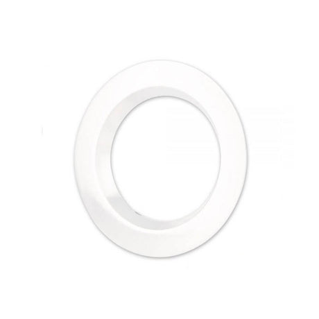 Couvercle Sys-90 rond blanc en retrait pour spot encastré, anneau métallique blanc pour luminaire encastré LED.