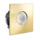 Cover für Einbaustrahler Sys-68 eckig Gold-Gebürstet für moderne Beleuchtung.