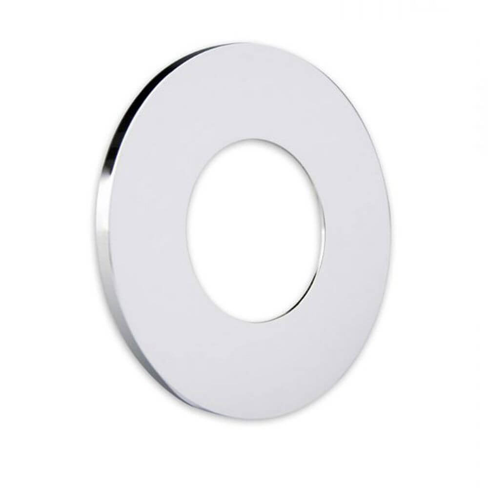 Cover für Einbaustrahler Sys-68 rund Chrom - eleganter chromfarbener Einbaurahmen