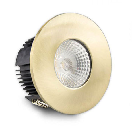 Cover für Einbaustrahler Sys-68 rund Gold-Gebürstet mit modernem Design und hochwertiger Verarbeitung.
