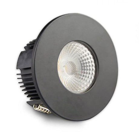 Cover für Einbaustrahler Sys-68 rund Schwarz – modernes Design für optimale Beleuchtung.