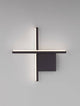 Cross LED Wandleuchte 30cm 2-flammig 2700K in elegantem Design mit geometrischen Formen.