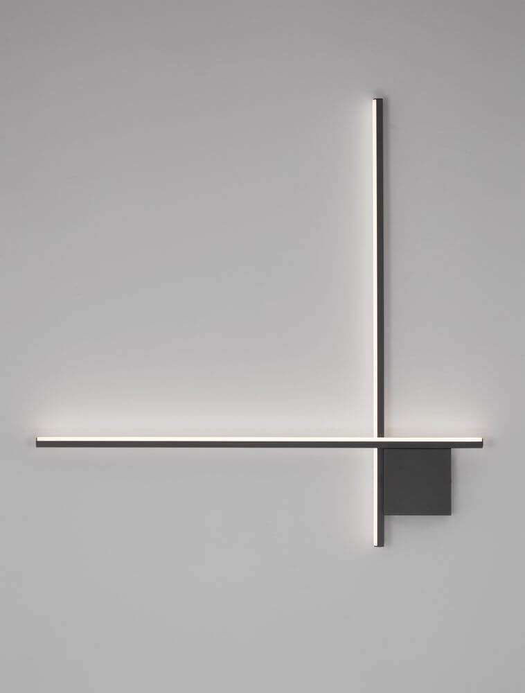 Cross LED Wandleuchte 80cm 2-flammig 2700K