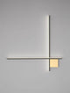 Cross LED Wandleuchte 80cm 2-flammig 2700K