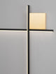 Cross LED Wandleuchte 80cm 2-flammig 2700K