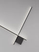 Cross LED Wandleuchte 80cm 2-flammig 2700K