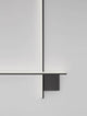 Cross LED Wandleuchte 80cm 2-flammig 2700K