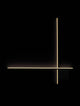 Cross LED Wandleuchte 80cm 2-flammig 2700K