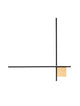 Cross LED Wandleuchte 80cm 2-flammig 2700K