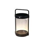Crotone LED Solar Laterne, dimmbare schwarze LED Solar/USB-Laterne mit Dämmerungssensor