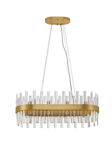 Crown Pendelleuchte 10-flammig Gold-Satiniert