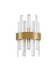Crown Wandleuchte Gold-Satiniert mit eleganter Verarbeitung und Kristallakzenten für hochwertige Innenräume.