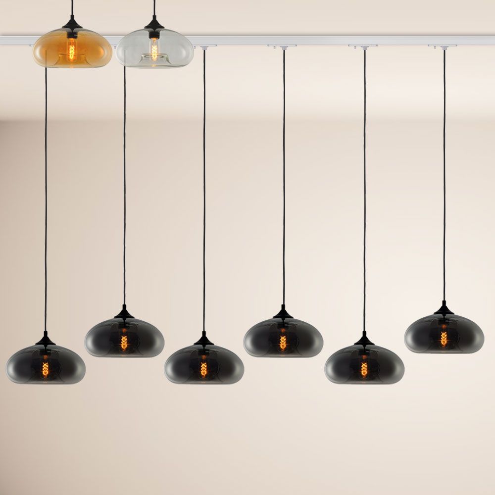 s.luce Cruet Low Esstisch-Hängelampe 1-Phasen-Schiene Mitteleinspeiser
