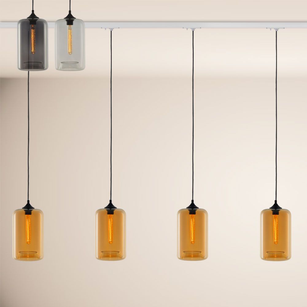 s.luce Cruet Up Esstisch-Pendellampe 1-Phasen-Schiene Endeinspeiser