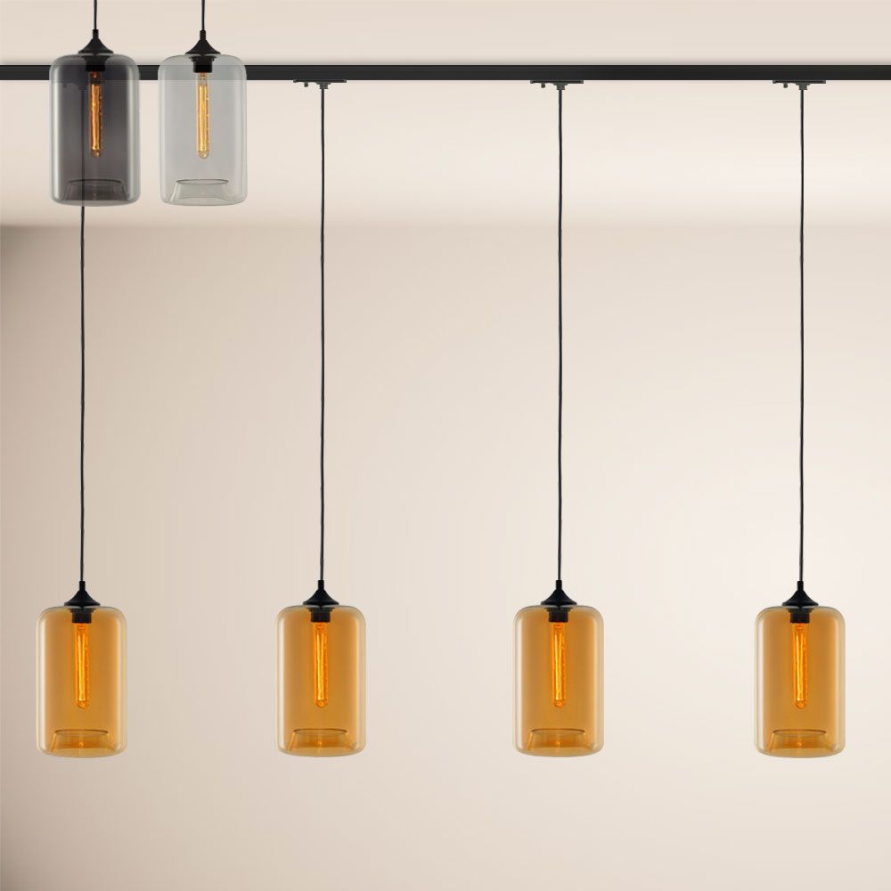 s.luce Cruet Up Esstisch-Pendellampe 1-Phasen-Schiene Endeinspeiser