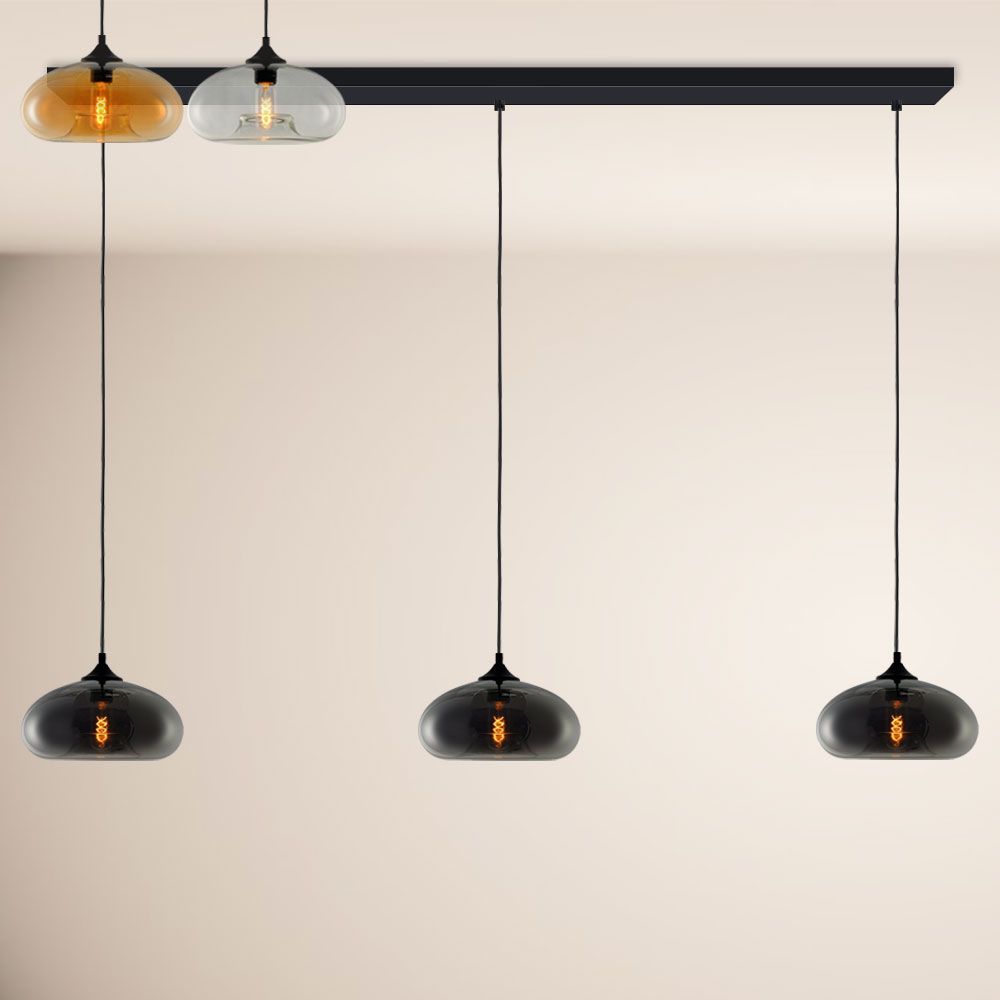 s.luce Galheteiro Candeeiro suspenso de mesa de jantar baixo 2 a 5 luzes 160cm