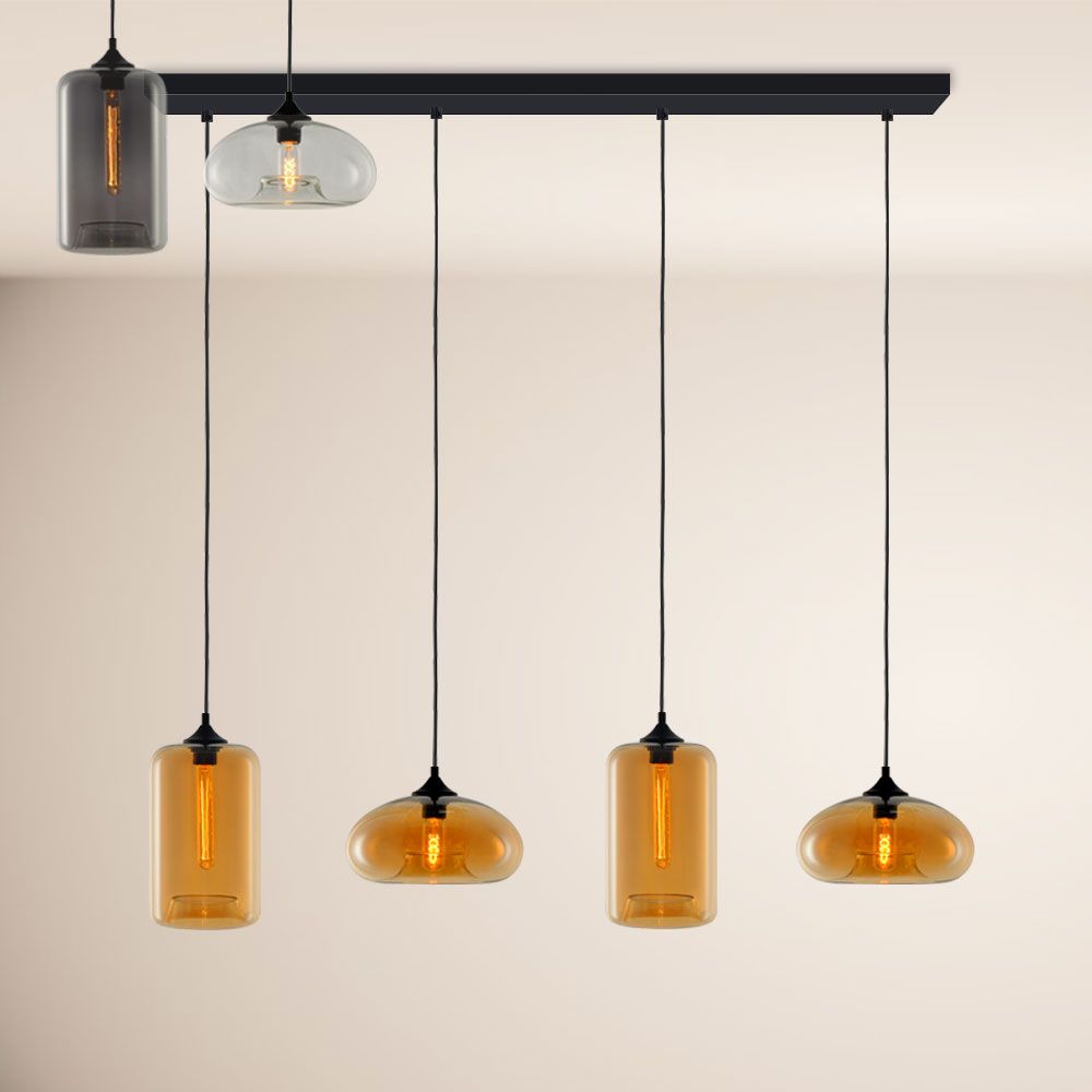 s.luce Galheteiro Candeeiro suspenso de mesa de jantar baixa 2 a 5 luzes 120cm