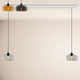s.luce Cruet Lampada a sospensione per tavolo da pranzo basso da 2 a 5 luci 120 cm